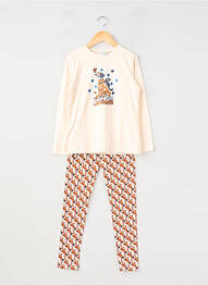 Set pantaloni tip de tricou bej MAYORAL fille