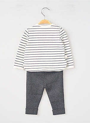Set pantaloni mâneci lungi gri BOBOLI fată