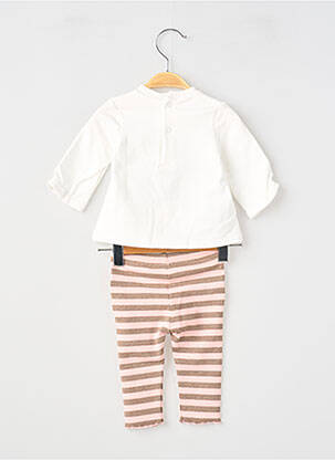 Set pantaloni broderie bej MAYORAL fată