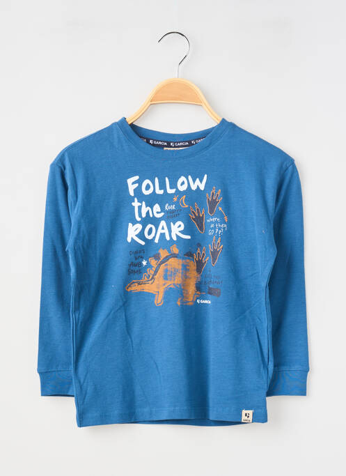 Tricou mâneci lungi mâneci lungi albastru GARCIA garcon