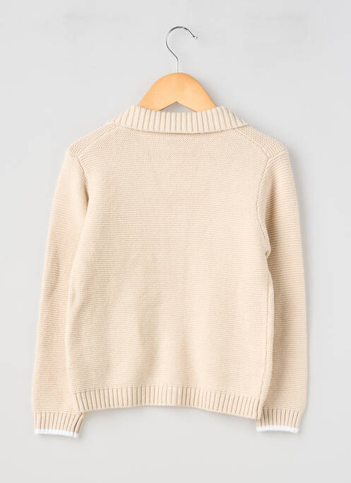 Vestă cu mâneci lungi închidere cu nasturi pe față bej BOBOLI garcon