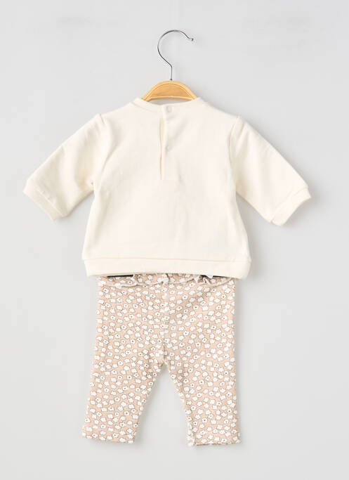 Set pantaloni broderie bej MAYORAL fille