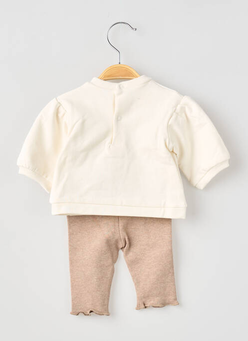 Set pantaloni broderie bej MAYORAL fille