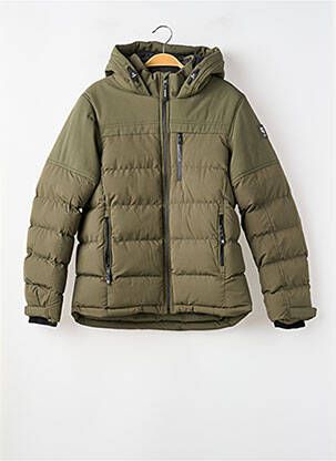 Geacă matlasată mâneci lungi cu glugă verde GARCIA garcon