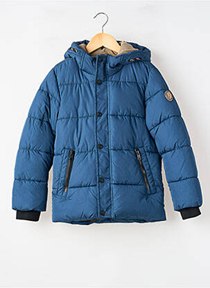 Geacă matlasată mâneci lungi cu glugă albastru GARCIA garcon