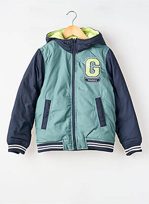 Geacă matlasată mâneci lungi cu glugă verde GARCIA garcon