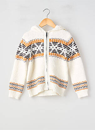 Vestă cu mâneci lungi tricotaj din plasă alb MAYORAL garcon