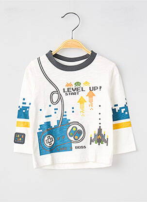 Tricou mâneci lungi mâneci lungi alb BOBOLI garcon