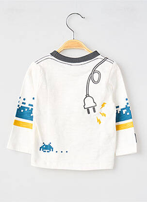 Tricou mâneci lungi mâneci lungi alb BOBOLI băiat