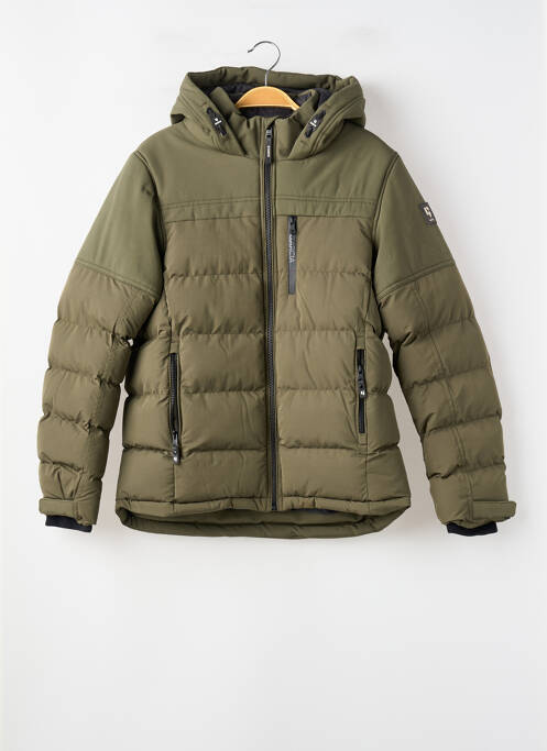 Geacă matlasată mâneci lungi cu glugă verde GARCIA garcon