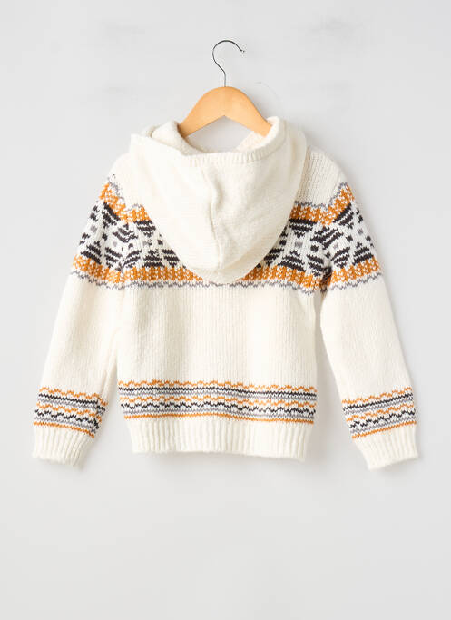 Vestă cu mâneci lungi tricotaj din plasă alb MAYORAL garcon