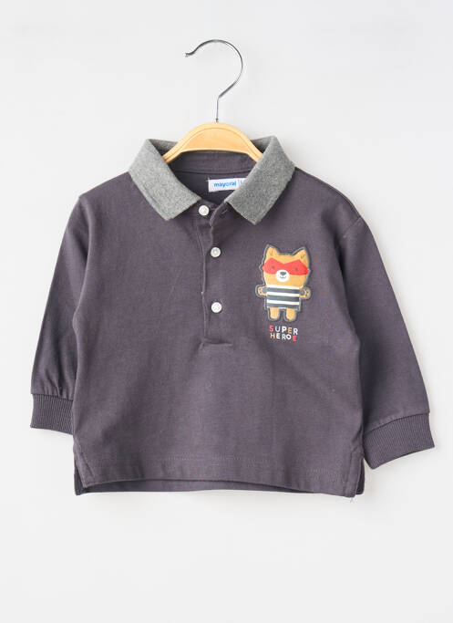 Polo mâneci lungi mâneci lungi gri MAYORAL garcon