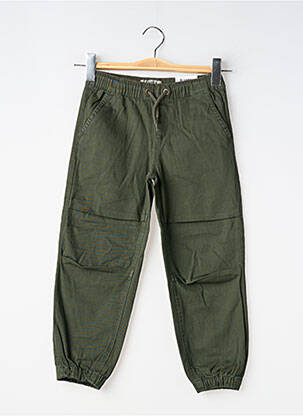 Pantalon drept închidere cu legături de legat mărime reglabilă verde GARCIA băiat