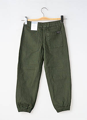 Pantalon drept închidere cu legături de legat mărime reglabilă verde GARCIA băiat