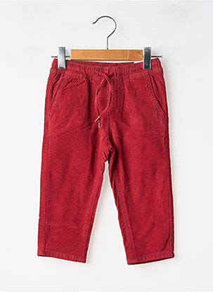 Pantalon drept închidere cu legături de legat talie elastică roșu MAYORAL garcon