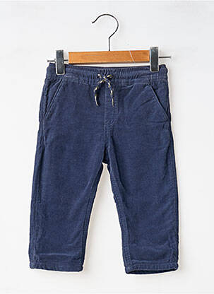 Pantalon drept închidere cu legături de legat talie elastică albastru MAYORAL garcon