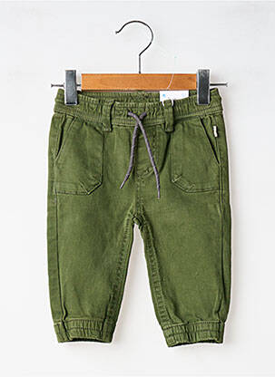 Pantalon drept strânsă pe partea de jos talie elastică verde MAYORAL fată