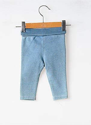 Pantalon slim elasticitate talie elastică albastru BOBOLI fată
