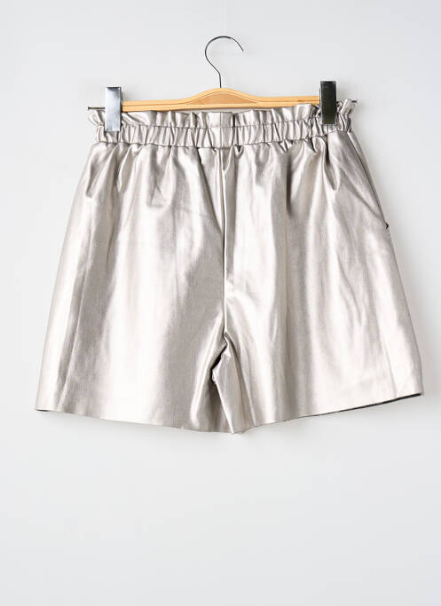 Șort talie înaltă talie elastică argintiu MAYORAL fille