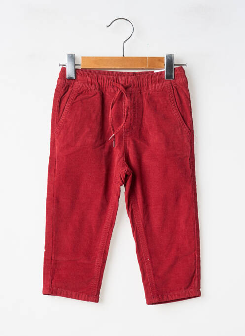 Pantalon drept închidere cu legături de legat talie elastică roșu MAYORAL garcon