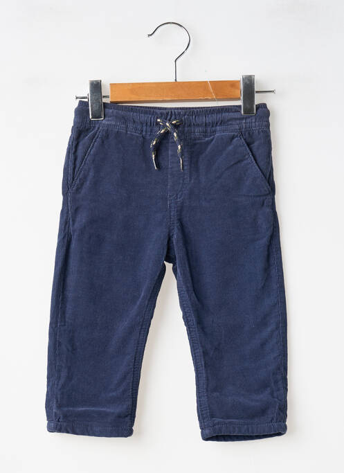 Pantalon drept închidere cu legături de legat talie elastică albastru MAYORAL garcon