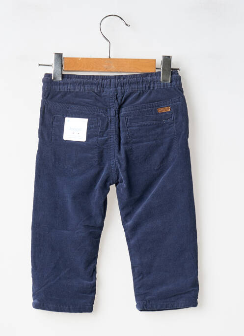 Pantalon drept închidere cu legături de legat talie elastică albastru MAYORAL garcon