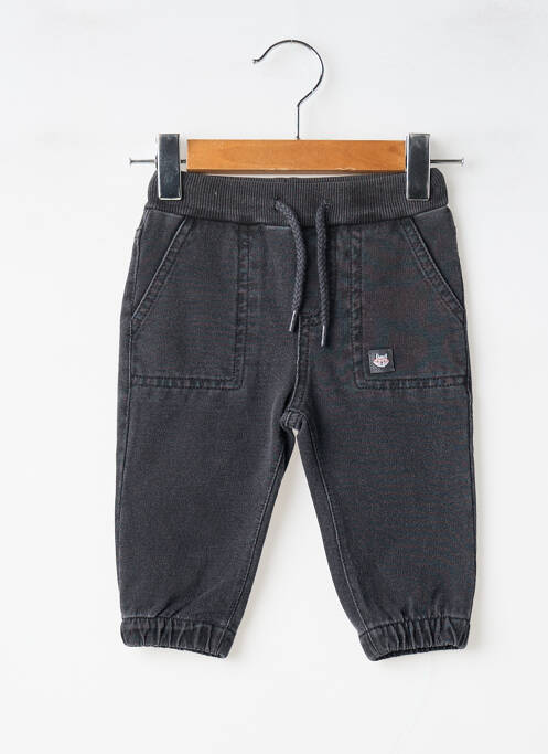 Pantalon drept închidere cu legături de legat talie elastică gri MAYORAL garcon