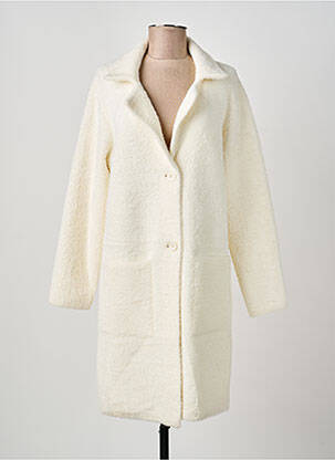 Palton lung croială dreaptă fără glugă bej LOLA ESPELETA femme