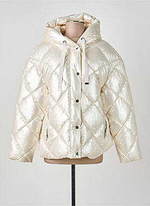 Geacă matlasată buzunare cu glugă bej MOLLY BRACKEN femme