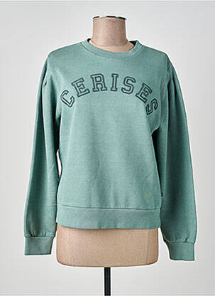 Hanorac elasticitate mâneci lungi verde LE TEMPS DES CERISES femme