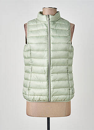 Geacă matlasată buzunare fără glugă verde TBS femme