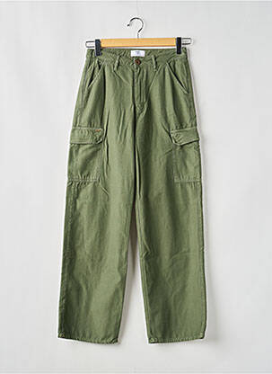 Pantalon cargo croială dreaptă mărime normală verde LE TEMPS DES CERISES femeie