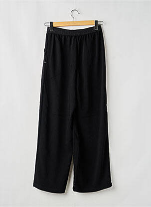 Pantalon larg țesătură poplin mărime normală negru LE TEMPS DES CERISES femeie