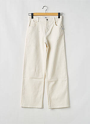 Blugi cu croială dreaptă mărime normală mărime normală bej LE TEMPS DES CERISES femme