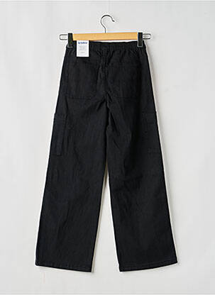 Pantalon larg buzunare talie elastică negru GARCIA fată