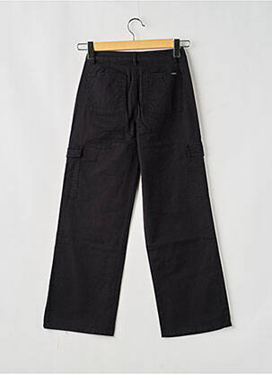 Pantalon cargo țesătură denim negru GARCIA fată