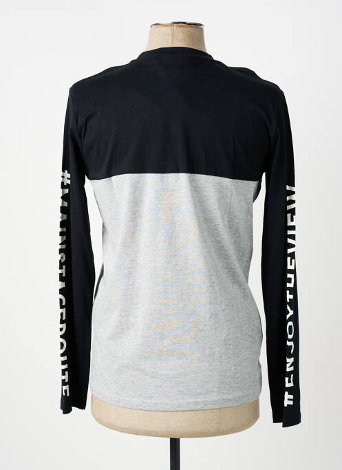 Tricou mâneci lungi mâneci lungi negru BOBOLI garcon