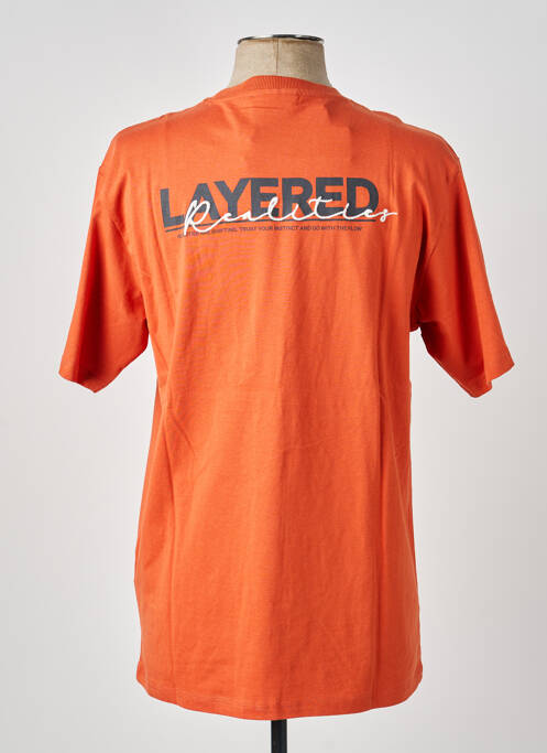 Tricou elasticitate mâneci scurte portocaliu GARCIA garcon