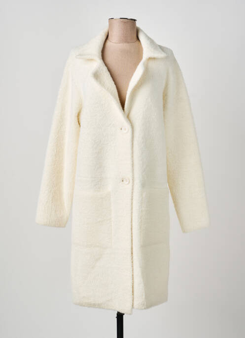 Palton lung croială dreaptă fără glugă bej LOLA ESPELETA femme