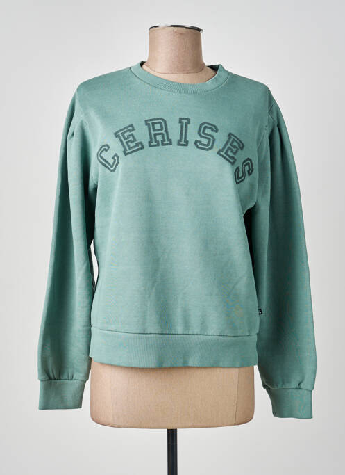 Hanorac elasticitate mâneci lungi verde LE TEMPS DES CERISES femme