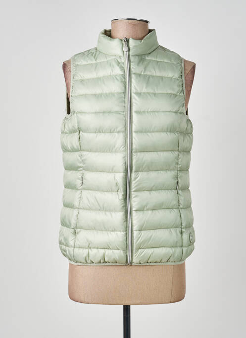 Geacă matlasată buzunare fără glugă verde TBS femme