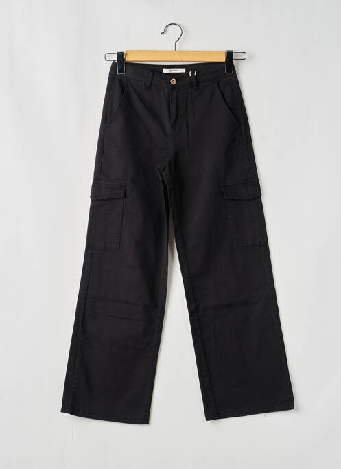 Pantalon cargo croială dreaptă negru GARCIA fille