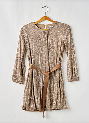 Rochie midi guler rotund mâneci lungi auriu MAYORAL fille