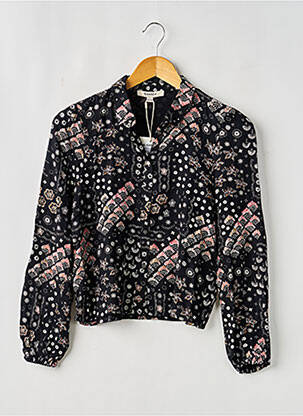 Cămașă croială dreaptă mâneci lungi negru GARCIA fille