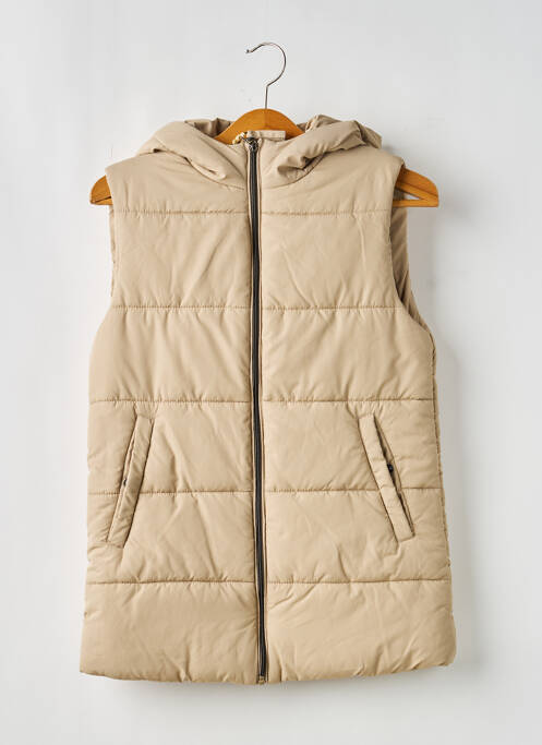 Geacă matlasată închidere cu fermoar pe față cu glugă bej GARCIA garcon