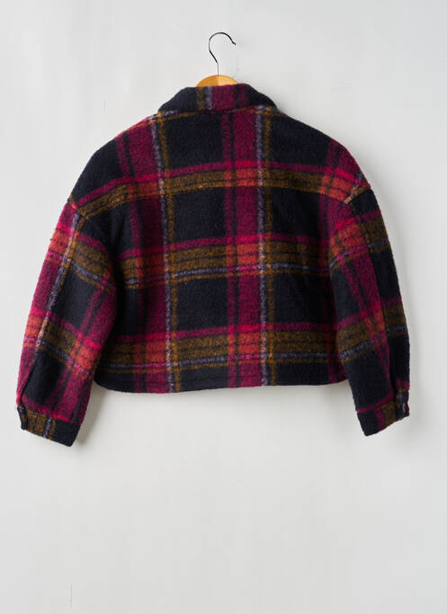 Palton scurt croială dreaptă fără glugă violet LE TEMPS DES CERISES fille