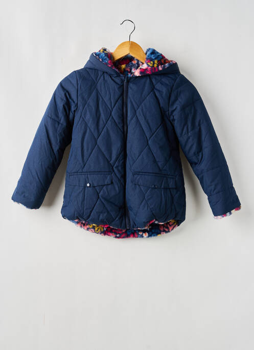 Geacă matlasată mâneci lungi cu glugă albastru BOBOLI fille