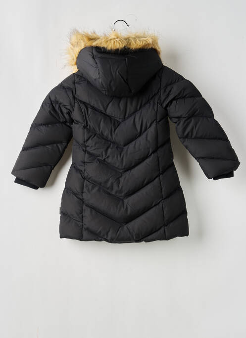 Geacă matlasată mâneci lungi cu glugă negru BOBOLI fille