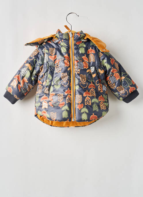 Parka închidere cu fermoar pe față cu glugă galben BOBOLI fille