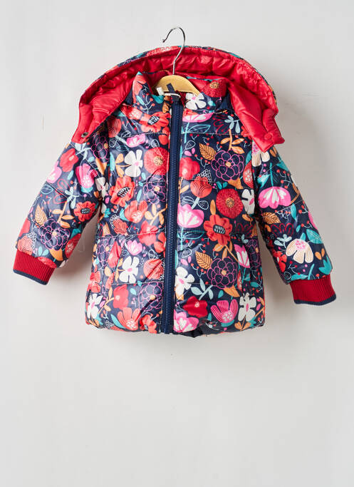 Geacă matlasată mâneci lungi cu glugă roșu BOBOLI fille